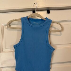 Aerie Blue Ribbed Tank Top